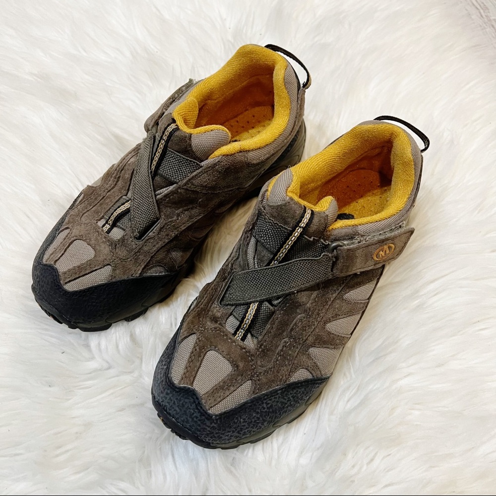 Merrell Beige Leather Mesa Z-Rap Waterproof Unisex Outdoor Shoes Youth 4